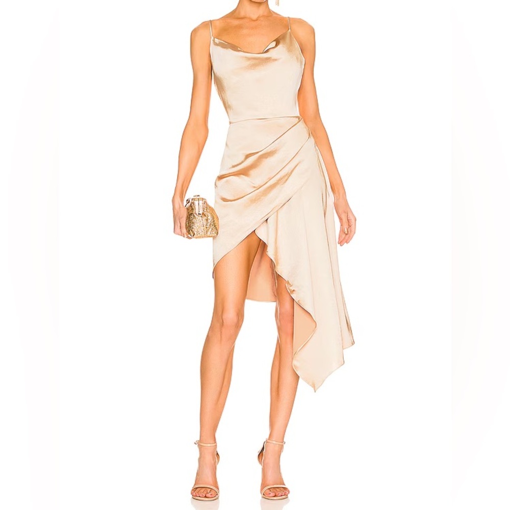 Elliatt Gold Jacinda High Low Dress Size M